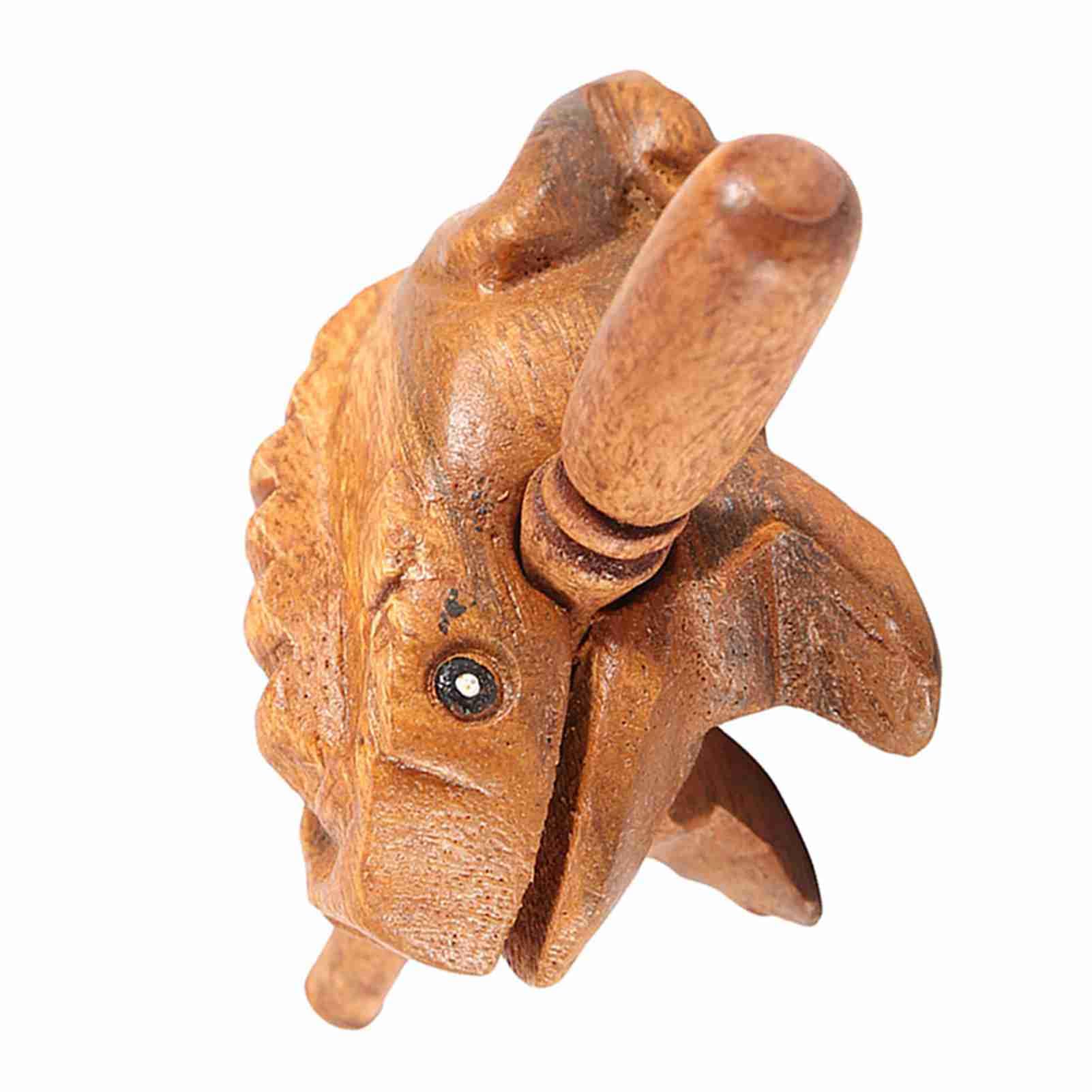 ACAGALA Thailand Traditional Craft Wooden Lucky Croaking Musical Instrument Home Office Decor (No. 1 5.8CM)