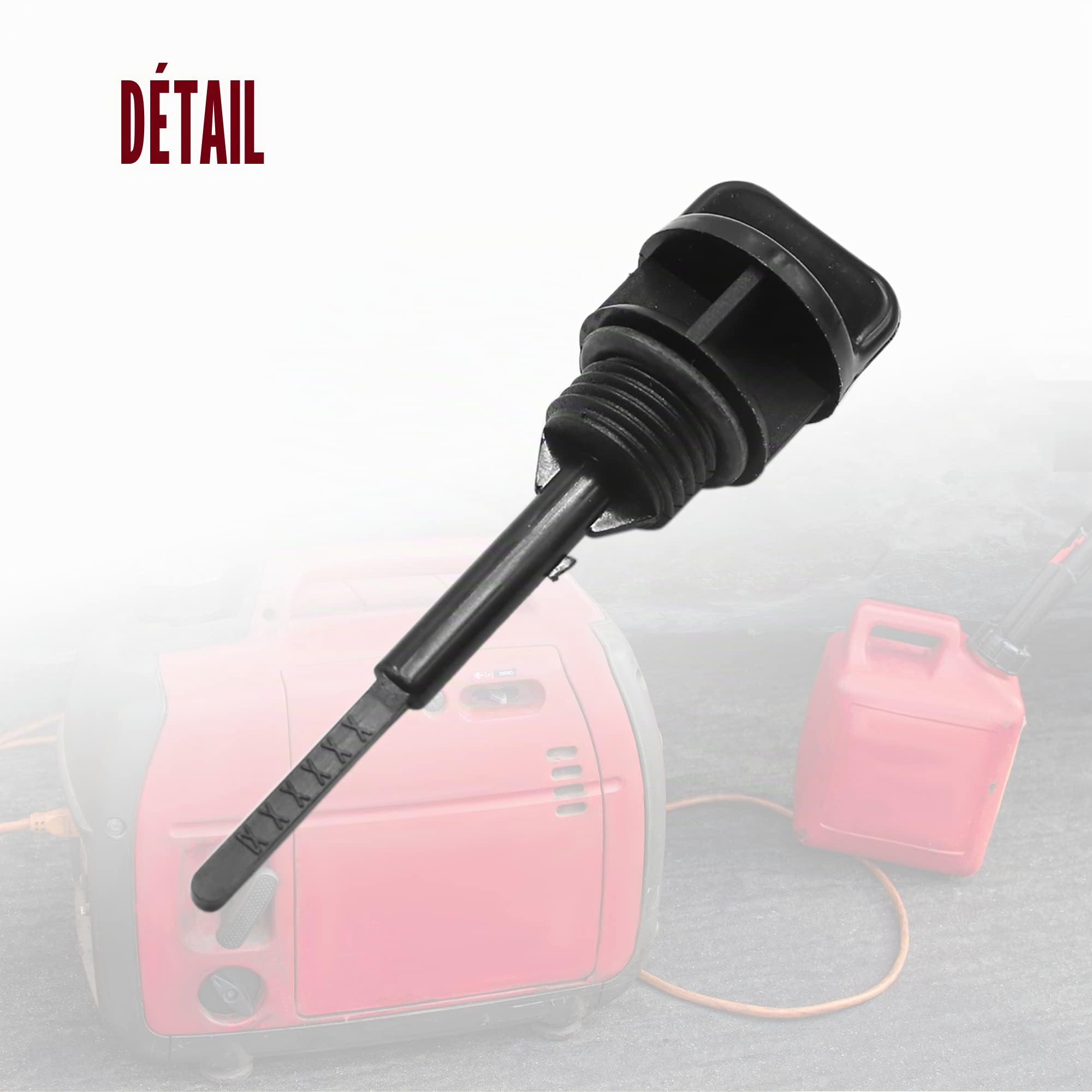 sourcing map Jauge De Niveau D'Huile pour Moteur Gy6 125 2pcs | En Plastique Noir, Pour Moto Et Voiture, Joints Toriques D'Étanchéité, Non-OEM, Accessoire De Remplacement, Pratique