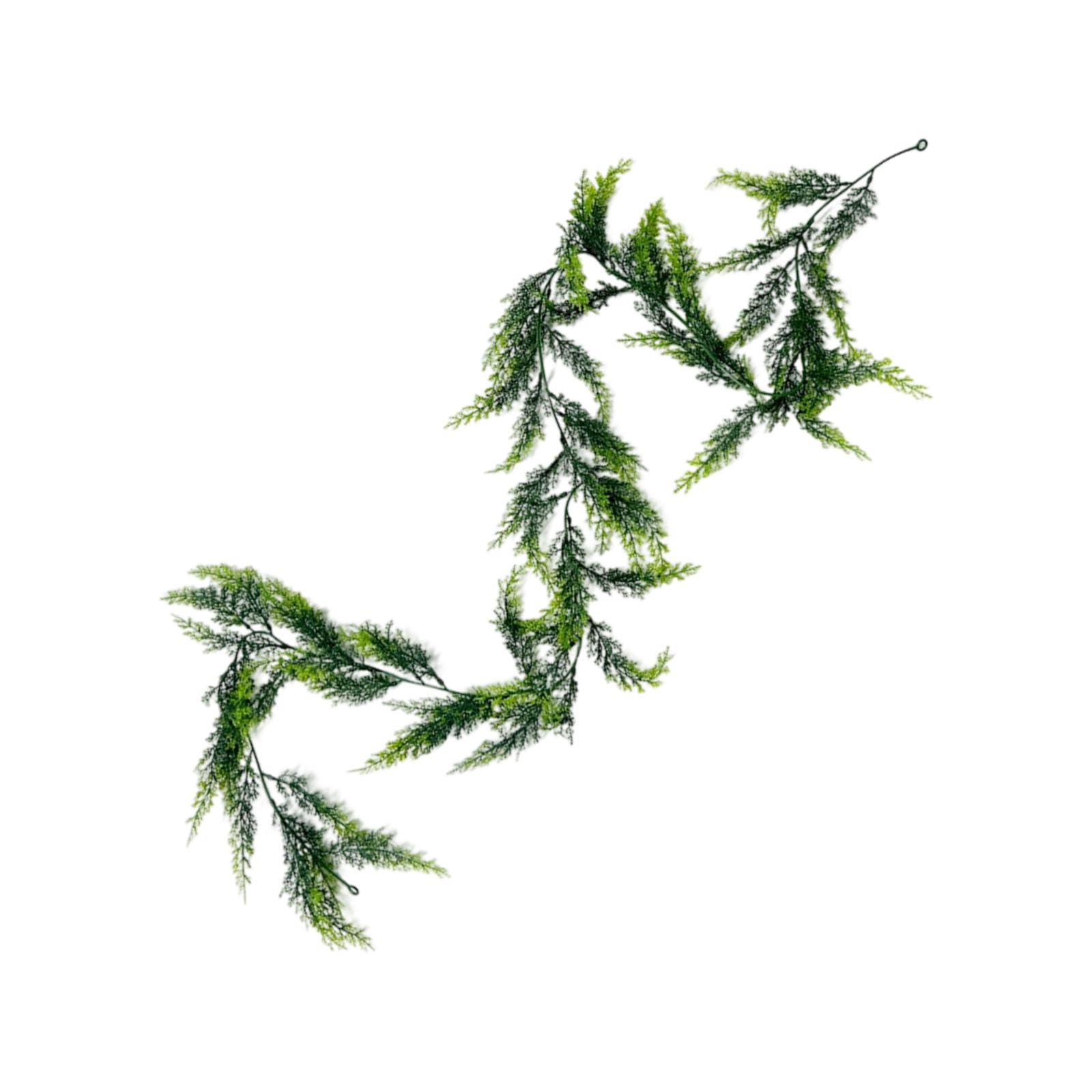 Jazuaiao Realistic Christmas Greeneries Decors Flexible Faux Pine Stems Safe for Kids Pet Indoor Outdoors Use Christmas Garlands