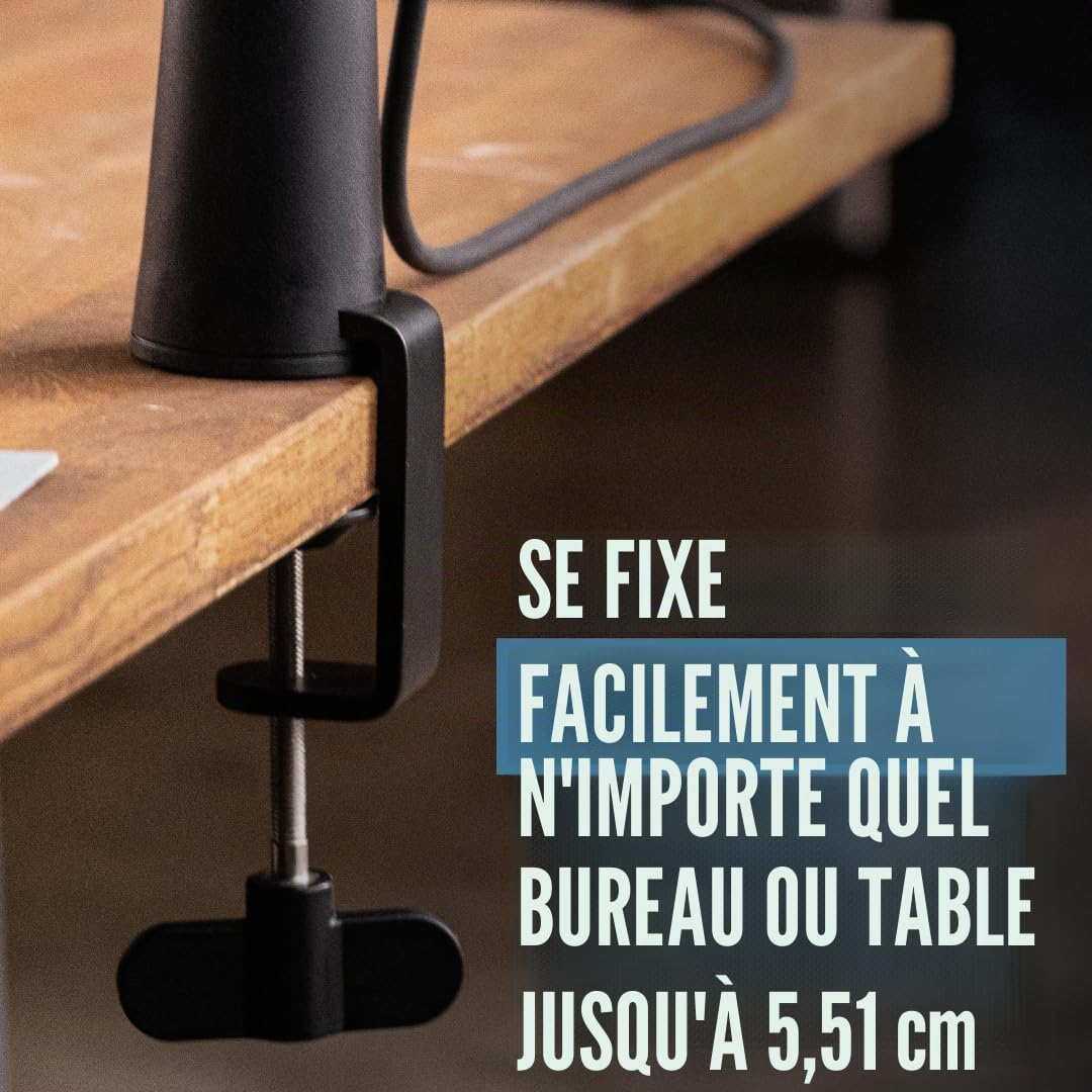 Shure by Gator Broadcast Desk Series ; Support de microphone à bras articulé monté sur bureau Shure ; (SH-BROADCAST1)