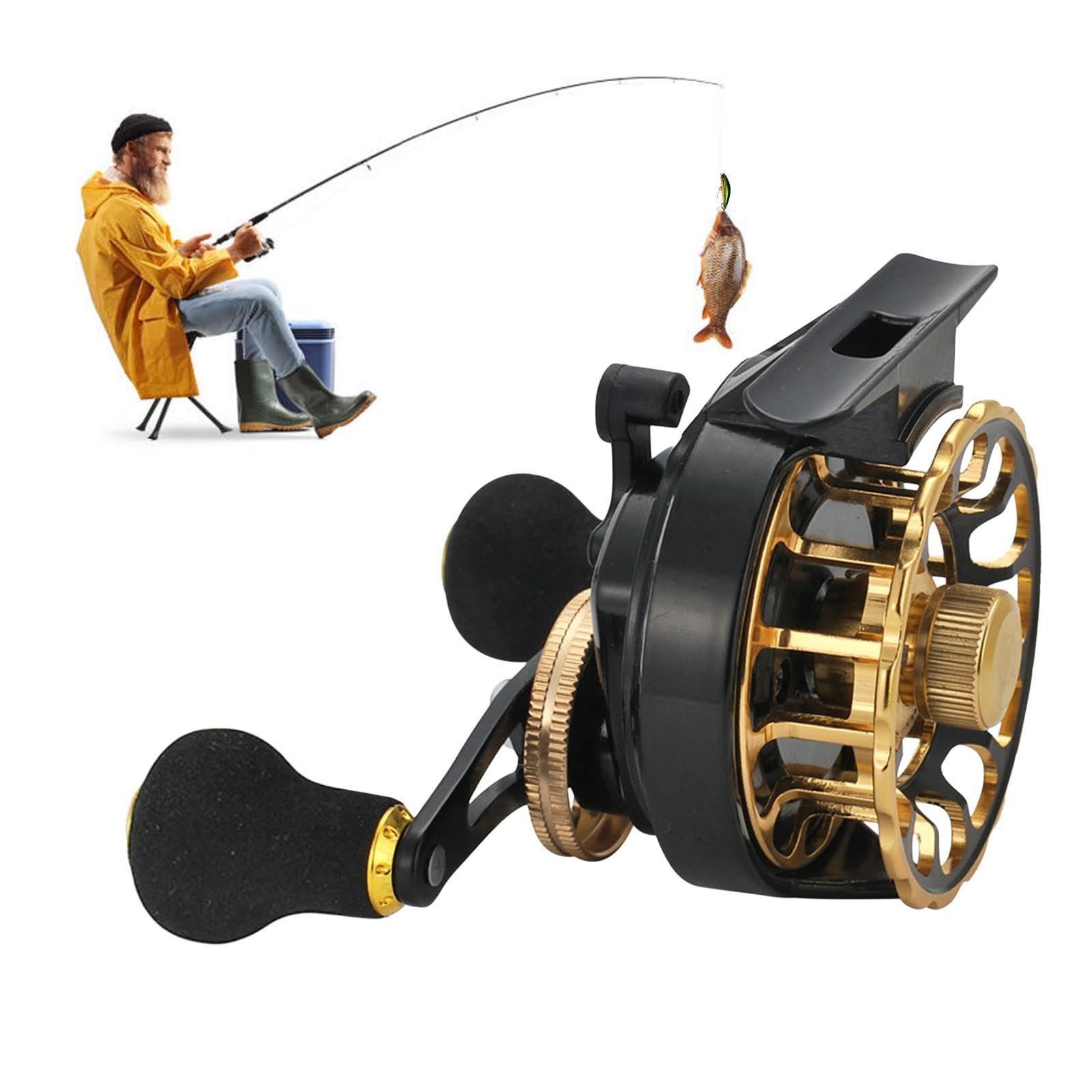 Carrete de en hielo tipo baitcasting y herramientas de pesca 8