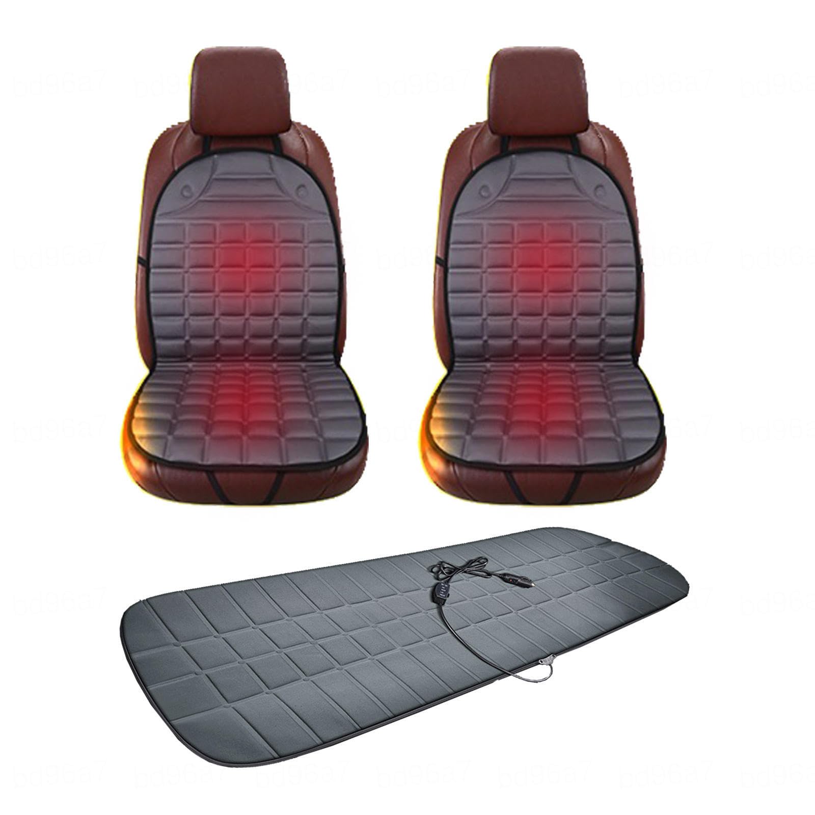 Cojín de Asiento Universal cálido para Invierno es Muy práctico en Invierno,Gray-Fiveseat