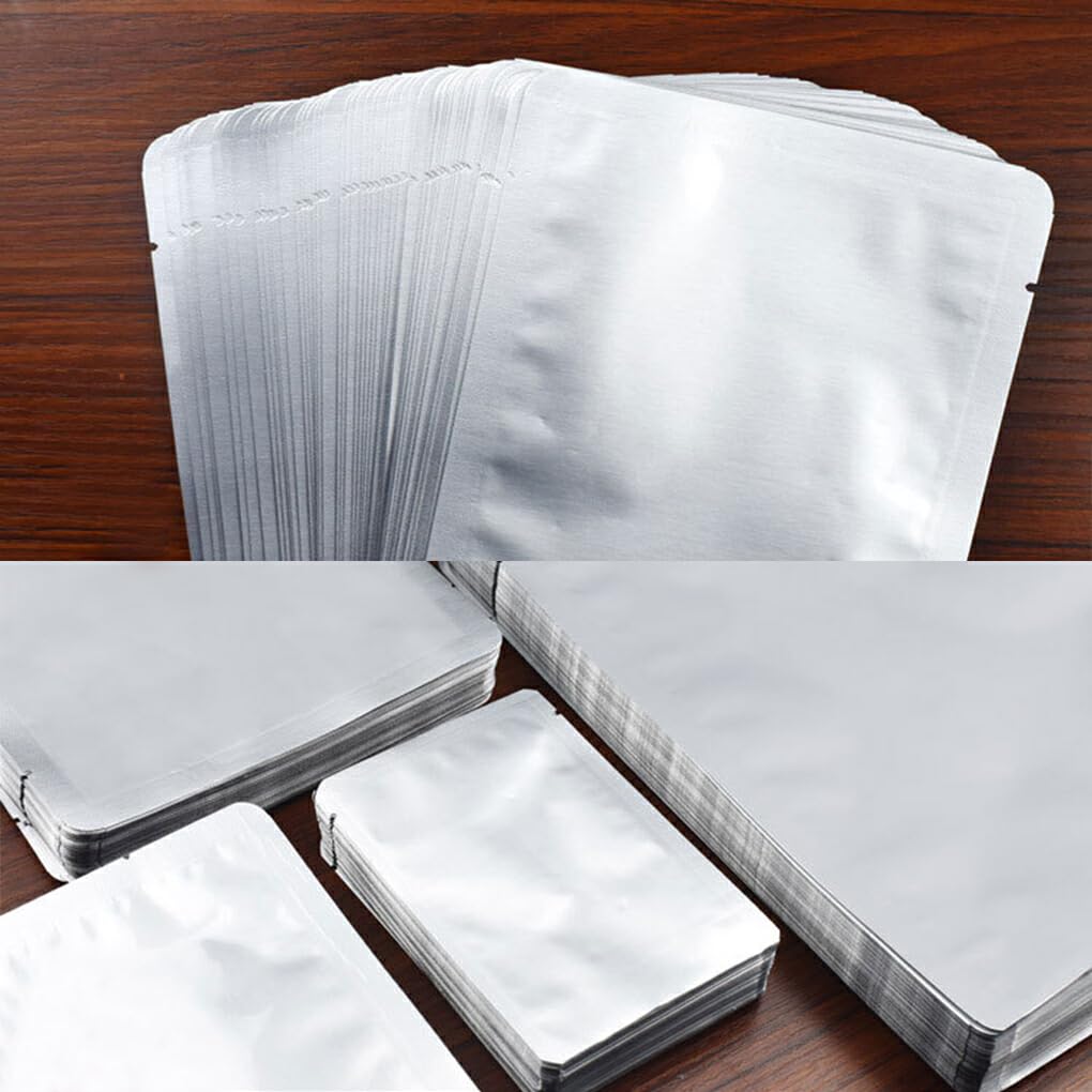 Bolsas de sellado al vacío de 100 piezas para almacenamiento de alimentos: sellado fuerte y frescura extendida garantizada Papel de aluminio mezclado, 30 * 40 cm, 20 hilos