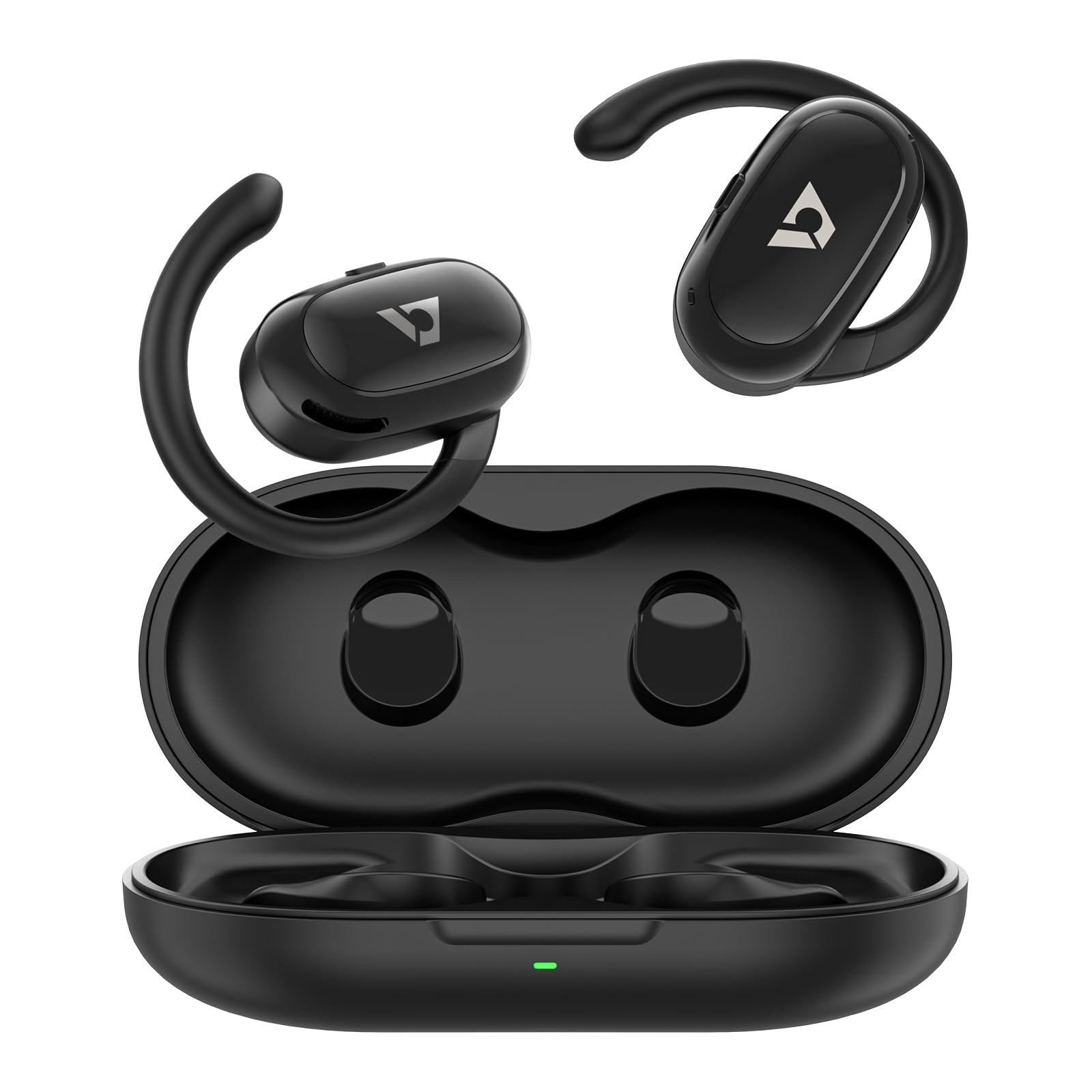 Open-Ear True Wireless Headphone, 5.3 Bluetooth Sports Earbuds with Earhook, 45H Playtime, Fast Charging, Crystal-Clear Calls, Sweat Resistant for Driving, Sports, Workouts, Cycling