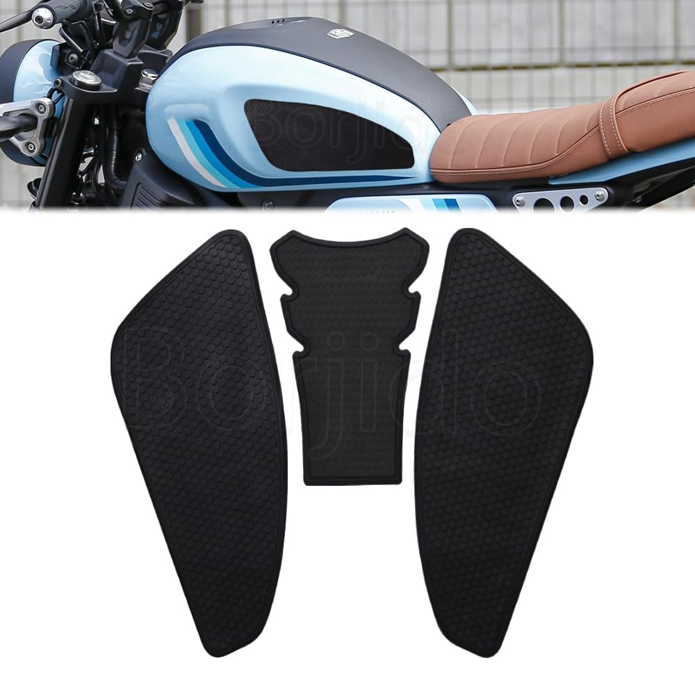 For XSR125 XSR125ABS xsr125 2025 2024 2023 202 22021プロテクションパッド タンクパッドオートバイシリンダーガスケット燃料タンクニーパッド滑り止めパッド 滑り止め燃料タンクパッドタンクサイドステッカーを