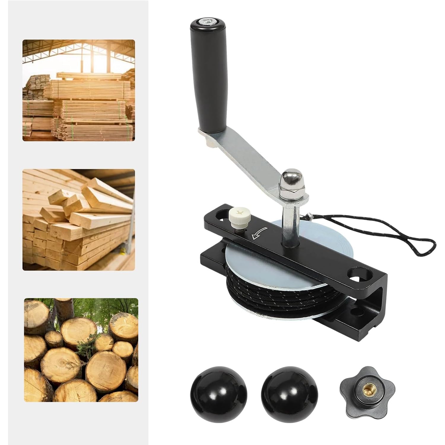 Przenośna ręczna tarcza z regulowanym prętem stabilizującym, wydajne akcesorium do piły łańcuchowej z wysięgnikiem dźwigni ramienia, Perfectly Balances The Sawmill, Making Operation Easier And