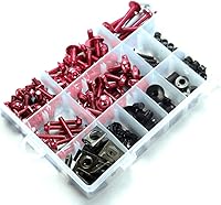Vista 2 de Kit de pernos de carenado CNC M5 M6 Tornillo de carrocería para Suzuki GSXR GSX R 600 750 K6 2006 2007 Rojo
