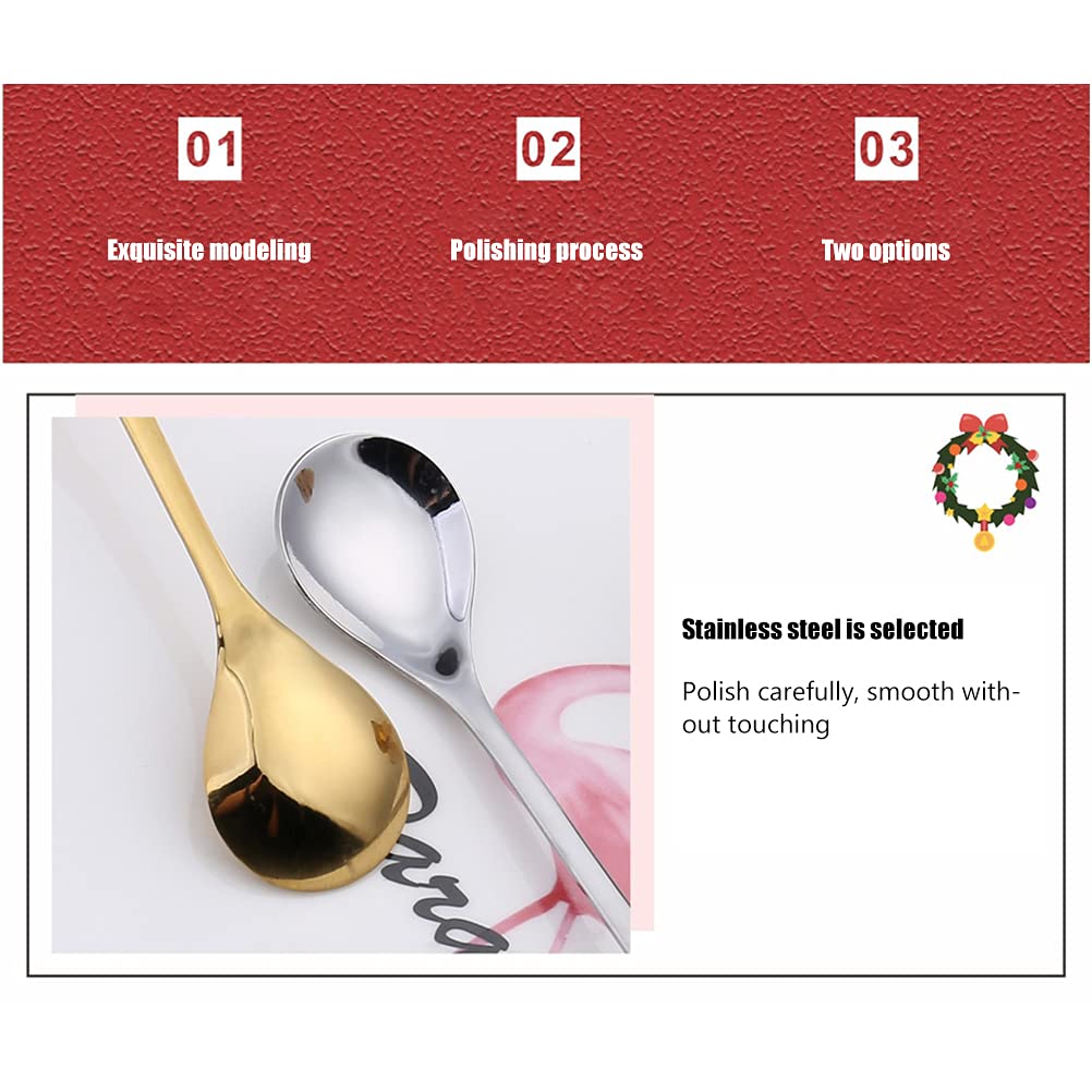 Acquista Gadget da cucina con forchetta da frutta in acciaio inossidabile, lucidatura a specchio, manico lungo, creativo, ala, cucchiaio da caffè, forchetta da dessert in Italia a partire da 2.31