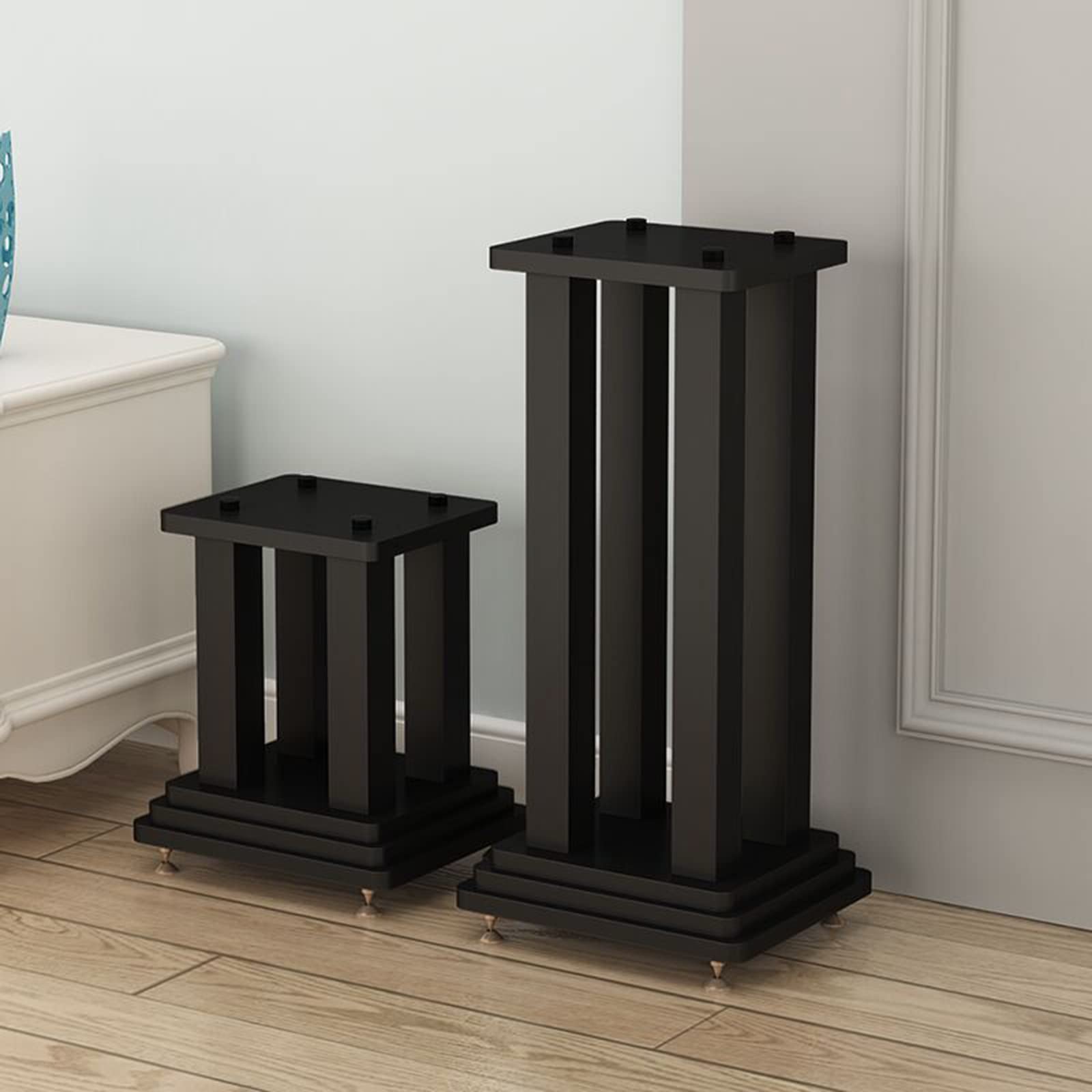 Supports d'enceintes robustes hifi pieds de sol pour haut-parleur satellite et home cinéma