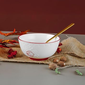 Ary ld z Red Bird Porselen Kase Ku  Motifli Servis Kasesi Renkli 14 Cm