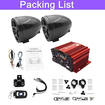 Amazon.com: XYC 12V Motorcycle Waterproof FM USB 4 Channel 3