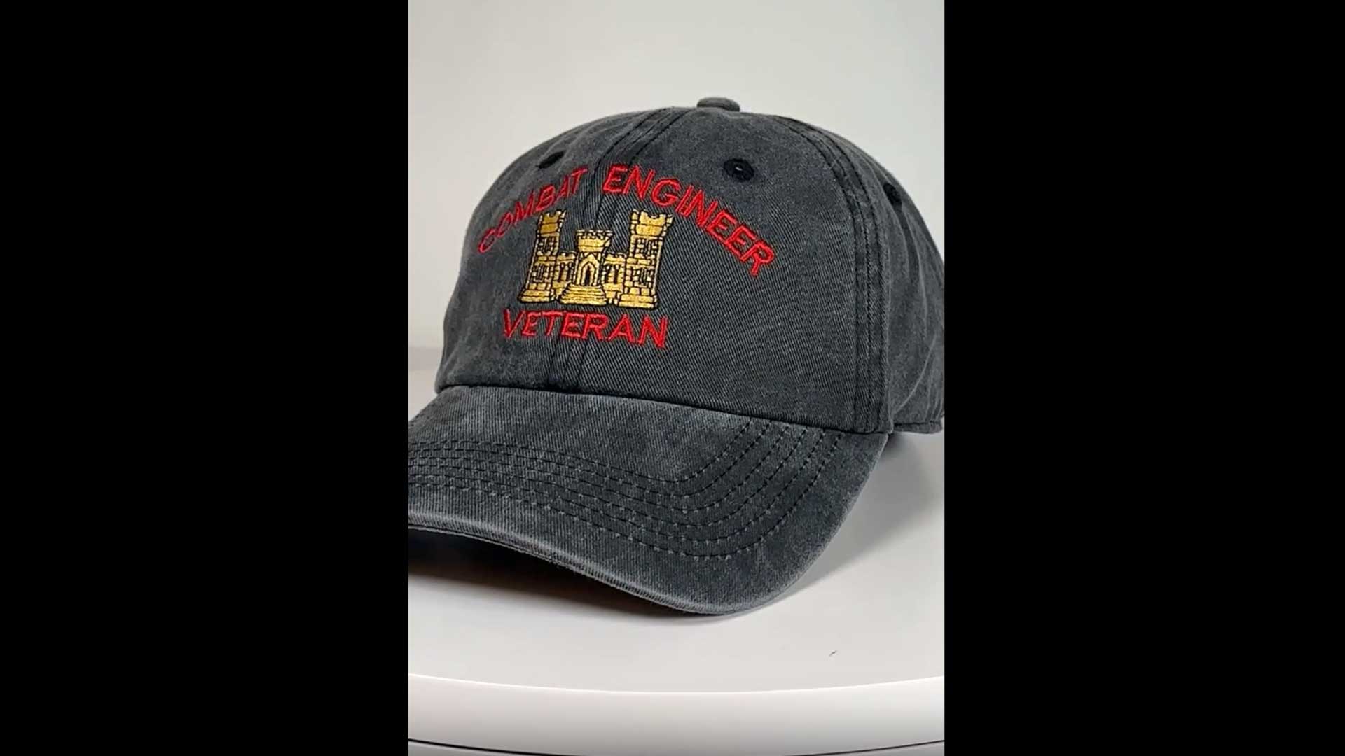 Gorra algodón algodón pigmentado lavado con hebilla metálica miniatura 6