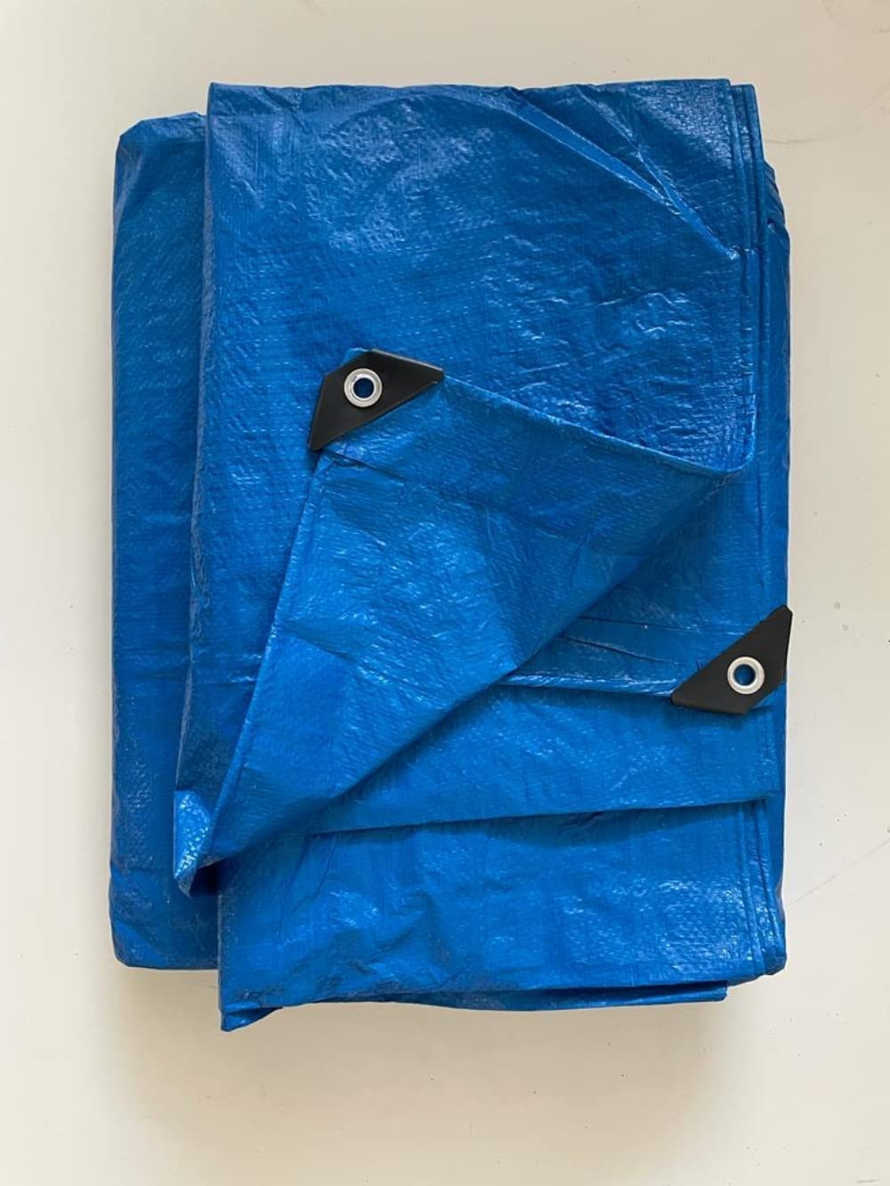 Mugar-Toldo/Lona Azul de Polietileno de 90g/m2 Impermeable, para Camping, protección de vehículos, Muebles de jardín, leña, Obras y Otros usos. (8x12m)