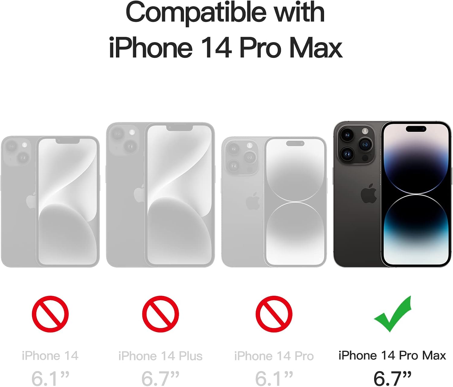 JETech Silicone Case for iPhone 14 Pro Max 6.7-Inch, Silky-Soft Touch Full-Body Protective Phone Case, Shockproof Cover with Microfiber Lining (Cobalt Blue)