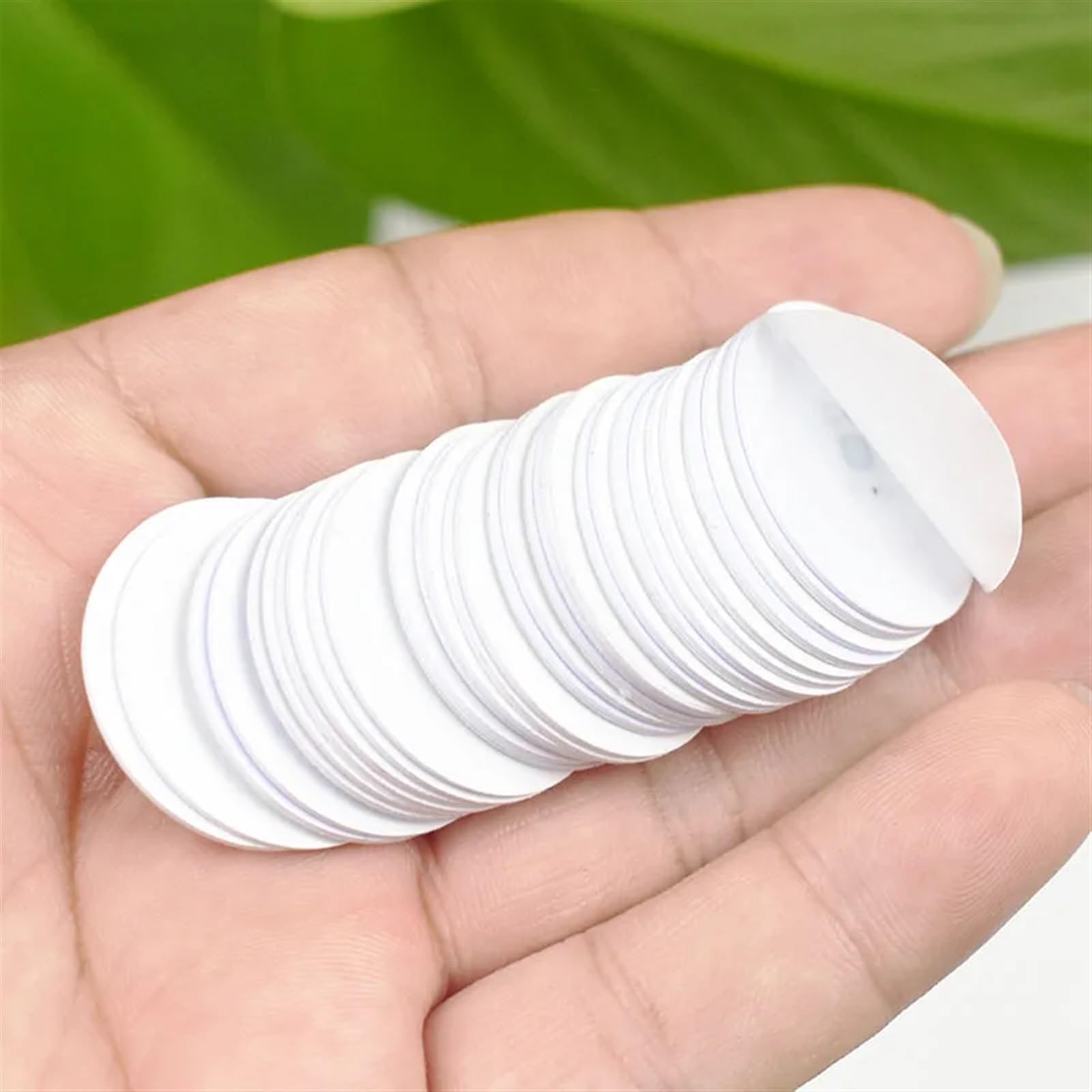 50 unidades/lote de 125 Khz TK4100 RFID tarjeta de identificación de monedas con adhesivo adhesivo de solo lectura diámetro 25 mm para control de acceso