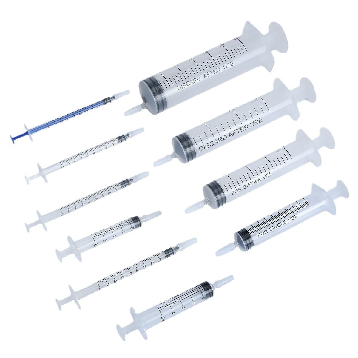 Kunststoffspritzen, 5/8/10/20 Stück Spritzen, 1–60ml Flüssigkeitsmessspritze, Zum Nachfüllen Und Messen Von Flüssigkeiten, Wissenschaftliche Laborexperimente, Tierfütterung(2ml (needle-free),5 pcs)