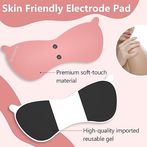 Miniatura 5 de Comfytemp Unidad TENS inalámbrica estimulador muscular para terapia de alivio del dolor, aplicación inteligente TENS máquina para calambres