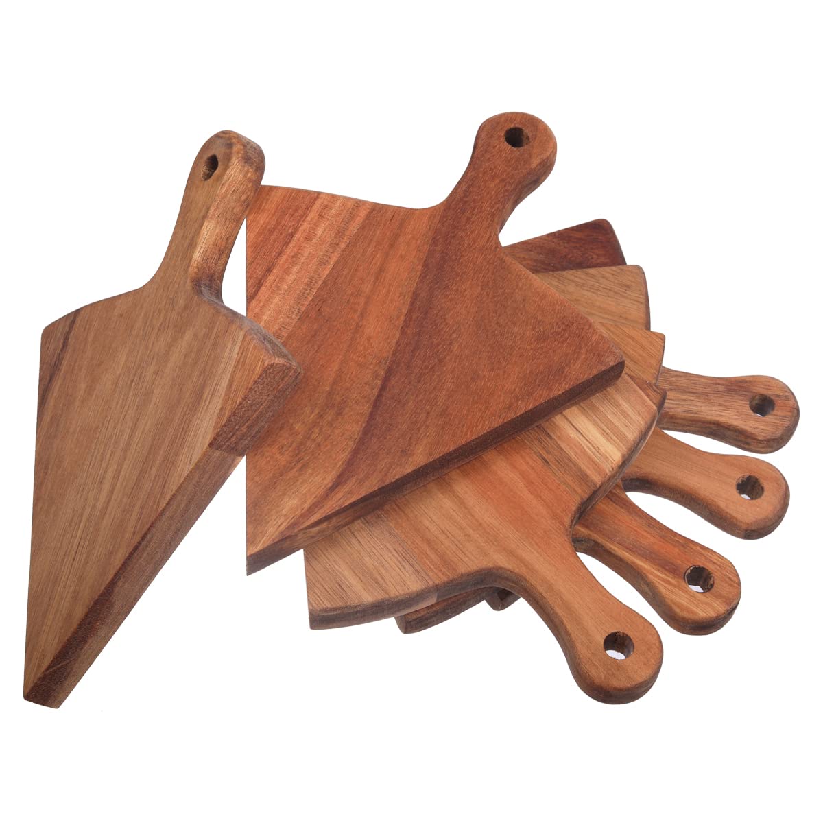 Amazon.de: 30,5 cm rundes Bambus-Pizzateller-Set, 6 Stck, 15,2 cm,  dreieckige Bambus-Pizza-Teller, runde Schalenplatte, stapelbare Holz- Pizzateller, Bambusbrett-Set