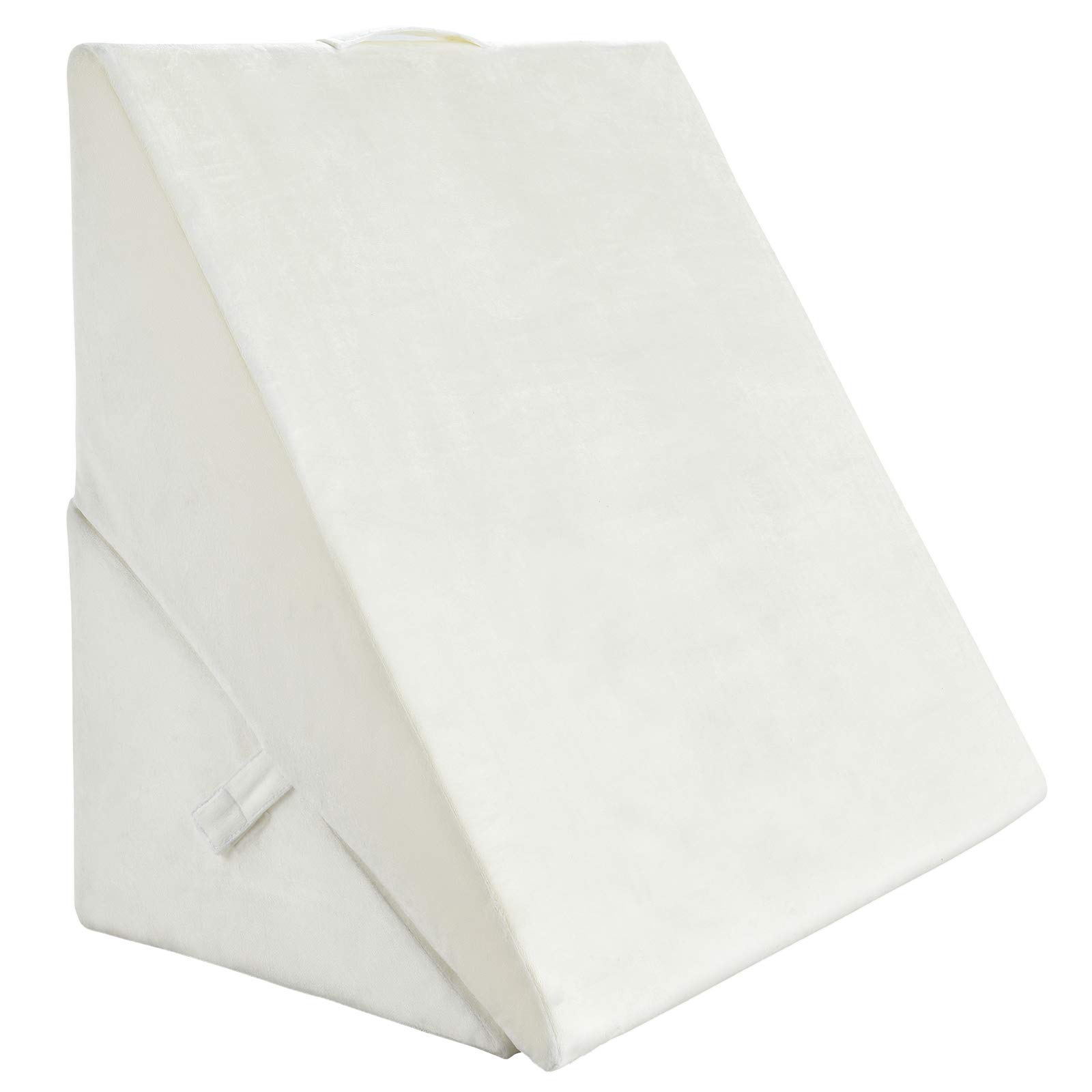 GYMAX Cuscino da Lettura per Letto e Divano, Cuscino Antireflusso Ergonomico, Supporto per Gambe/Schienale/Lombare, Fodera Lavabile, 3 Stili (Bianco 2)