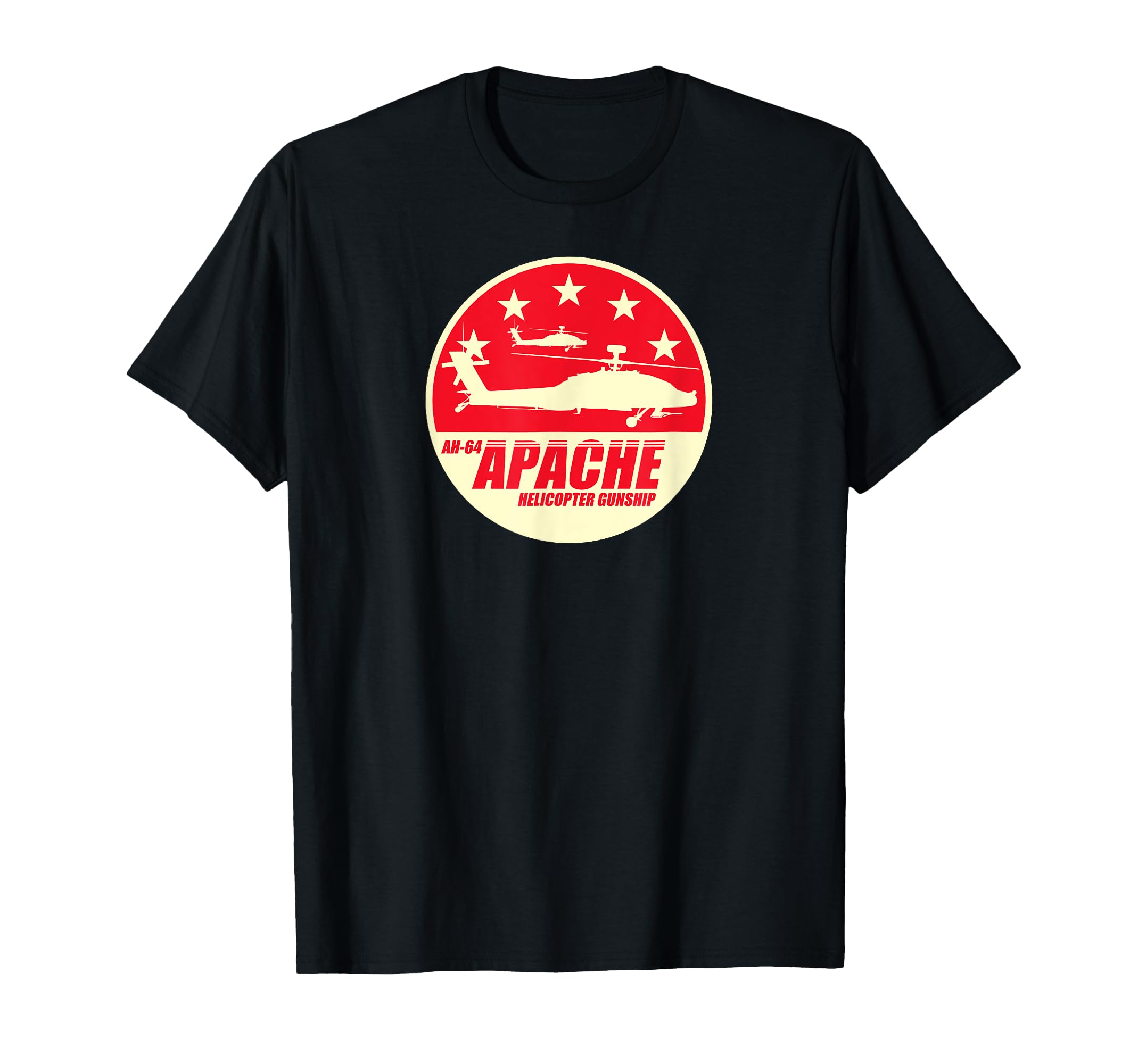 AH-64 Apache Helicopter Gunship T-Shirt
