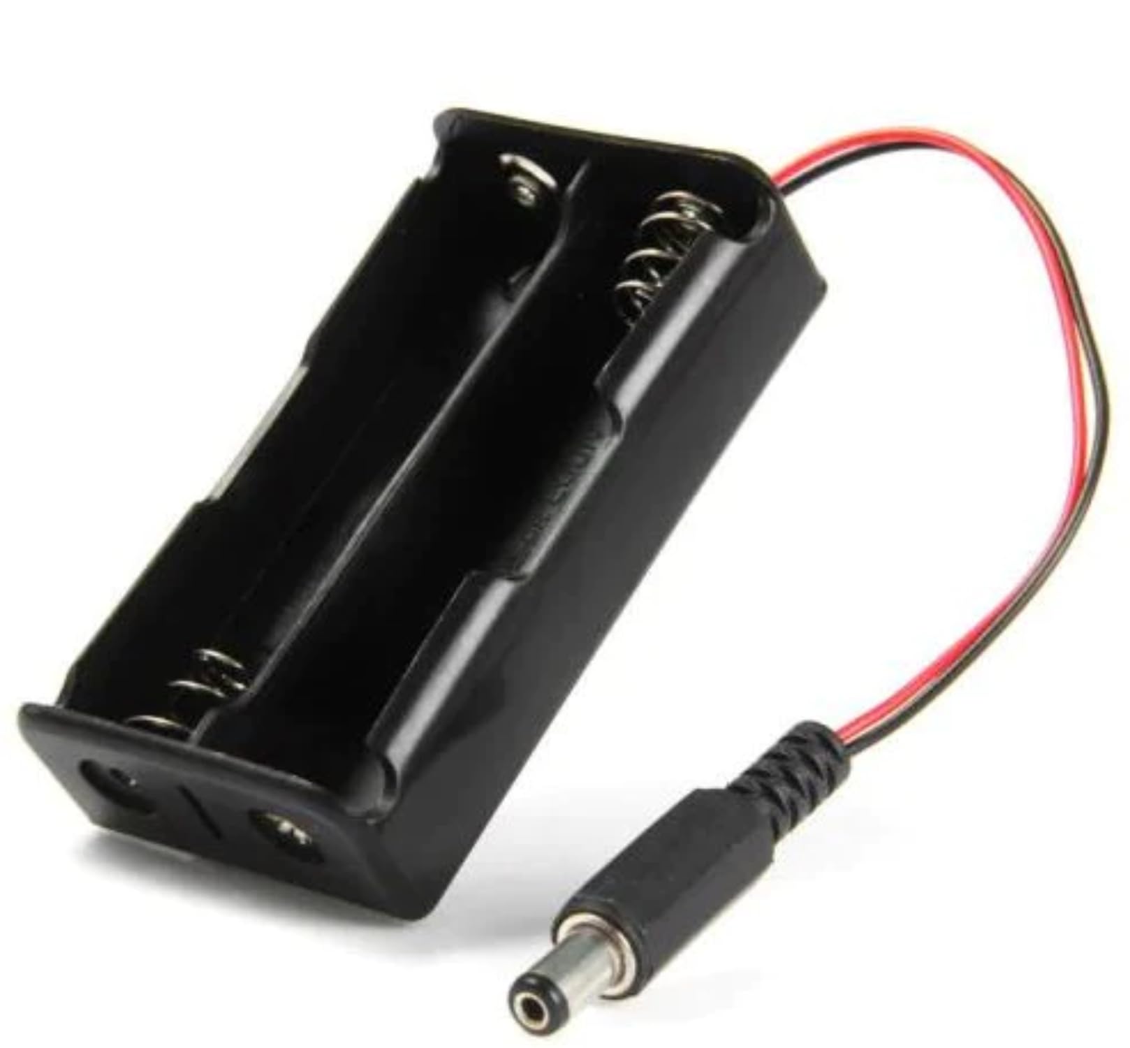 SOLDOUT DIY 18650 Battery Holder Plastic Storage Box Case with DC 5.5x2.1mm Power Plug (2 Battery Slot)