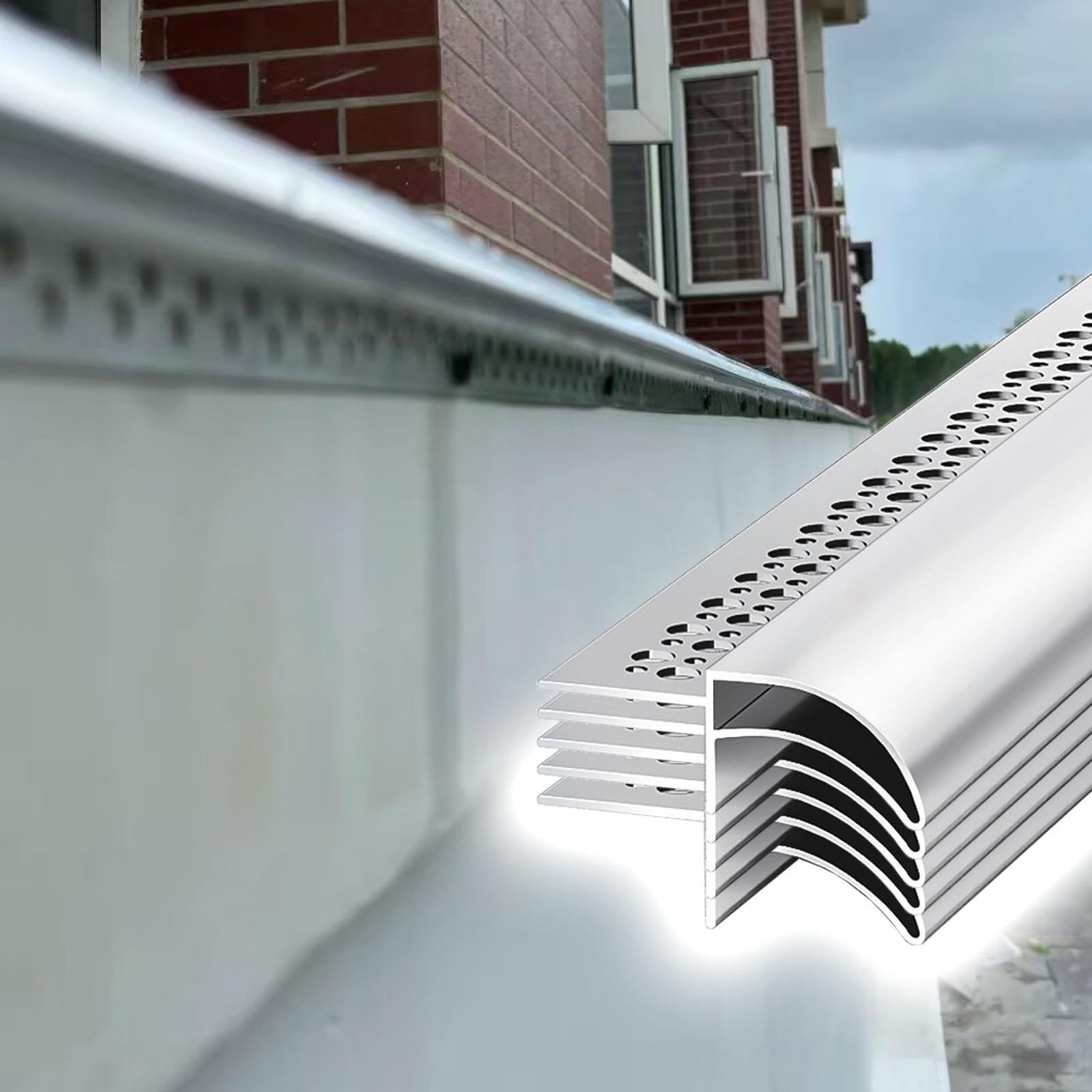 Tropfkantenprofil Trauf- und Terrassenprofil aus Metall mit Tropfkante