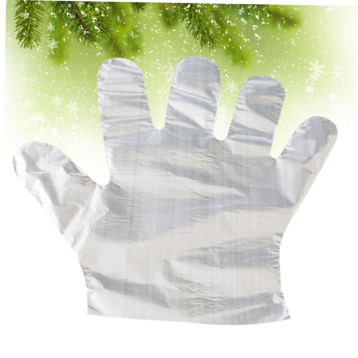 Mikikit 100pcs Disposable Gloves Large Medium Dishwashing Gloves Plastic Kitchen Hand Protective Cover Food-grade Ambidextrous 20 Packs 2000pcs Case