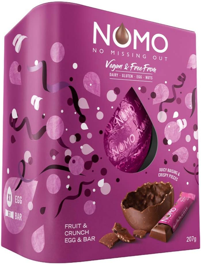 Easter 2022 - NOMO Fruit Crunch Vegan Easter Egg and Bar(207g).