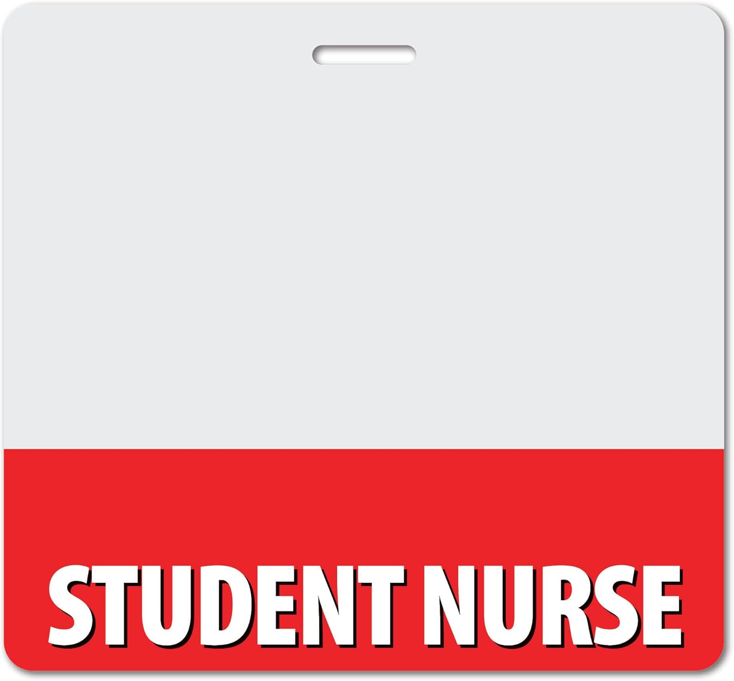 Student Nurse Heavy Duty Horizontal Light Purple (20 Pack) - Spill & Tear Proof Cards - 2 Sided USA Printed Quick Role Identifier ID Tag Backer by BadgeZoo