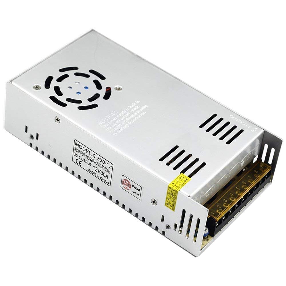 REES52 12V 30A 360W DC Universal Regulated Switching Power Supply Driver for LED Lights,3D Printer, CCTV,Radio,Computer Project (B07FDLQKWB) Amazon Price History, Amazon Price Tracker