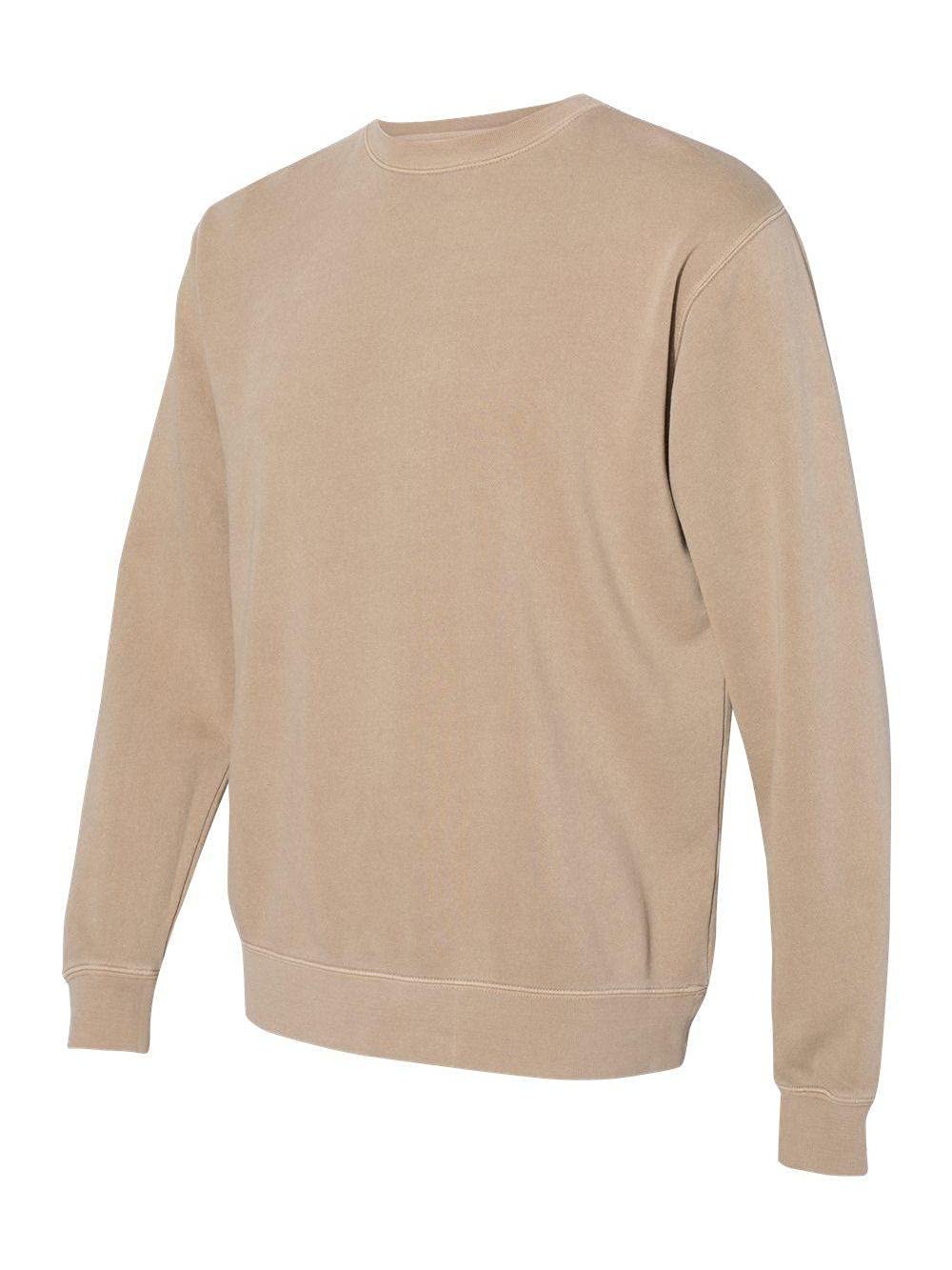 Independent Trading Co.Midweight Pigment-Dyed Crewneck Sweatshirt - PRM3500 - M - Pigment Sandstone