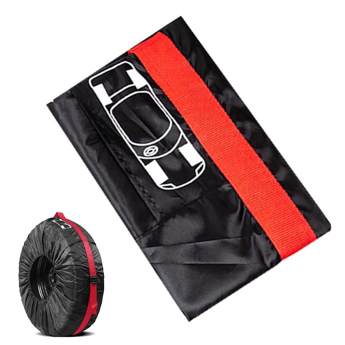 Funda para Neumáticos de Coche con Asa - Rueda de Repuesto para Remolque, Camper y Camión - 80 cm de Diámetro