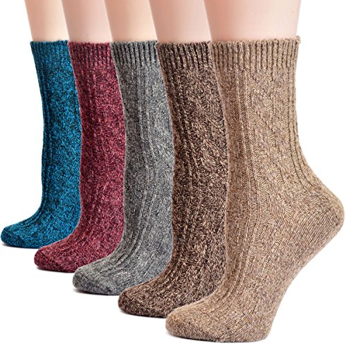 Image of Womens Wool Knit Winter Socks