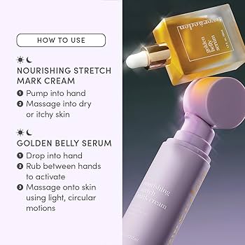 Amazon.com : Evereden Mama Must-Have DUO - Golden Belly Stretch