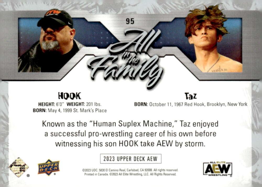 aew hook height and weight 2023 Upper Deck Wrestling #95 HOOK/Taz Wrestling Card Bearings_14 Striped Bass How-to: Trolling Model:b4-1