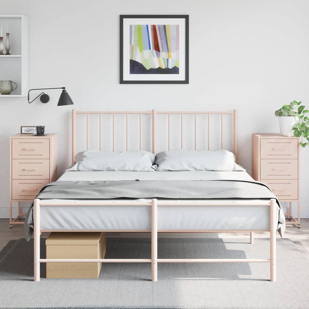 Table de chevet moderne rose lot de 2 pour résoudre le manque de rangement des chambres étroites