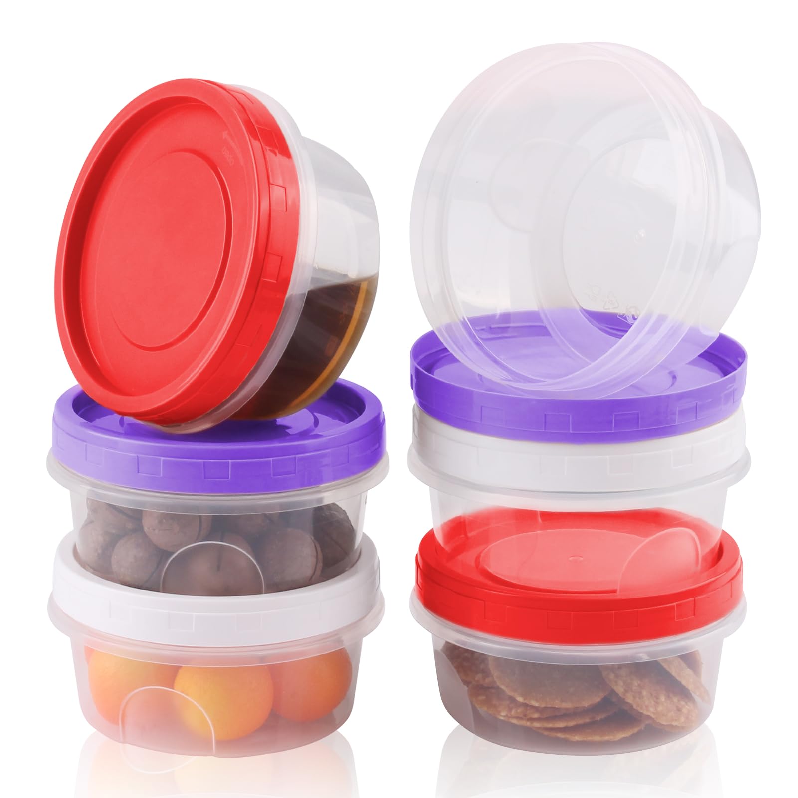 Contenitori Alimenti 6 Pezzi - Plastica Hermetica, Lavabile, 160ml - Foto 5