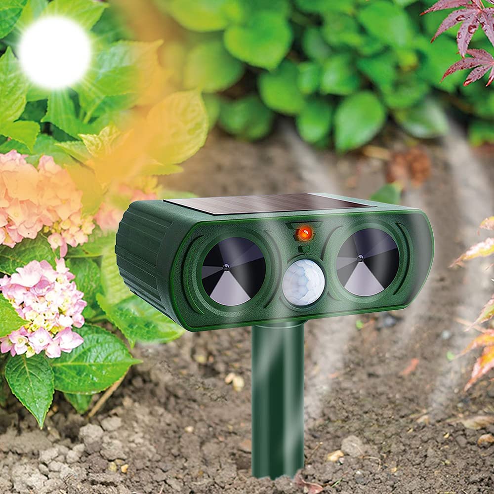 Buy Cuzloma Cat Repellent Pest Repeller Solar Powered Bird Scarers for