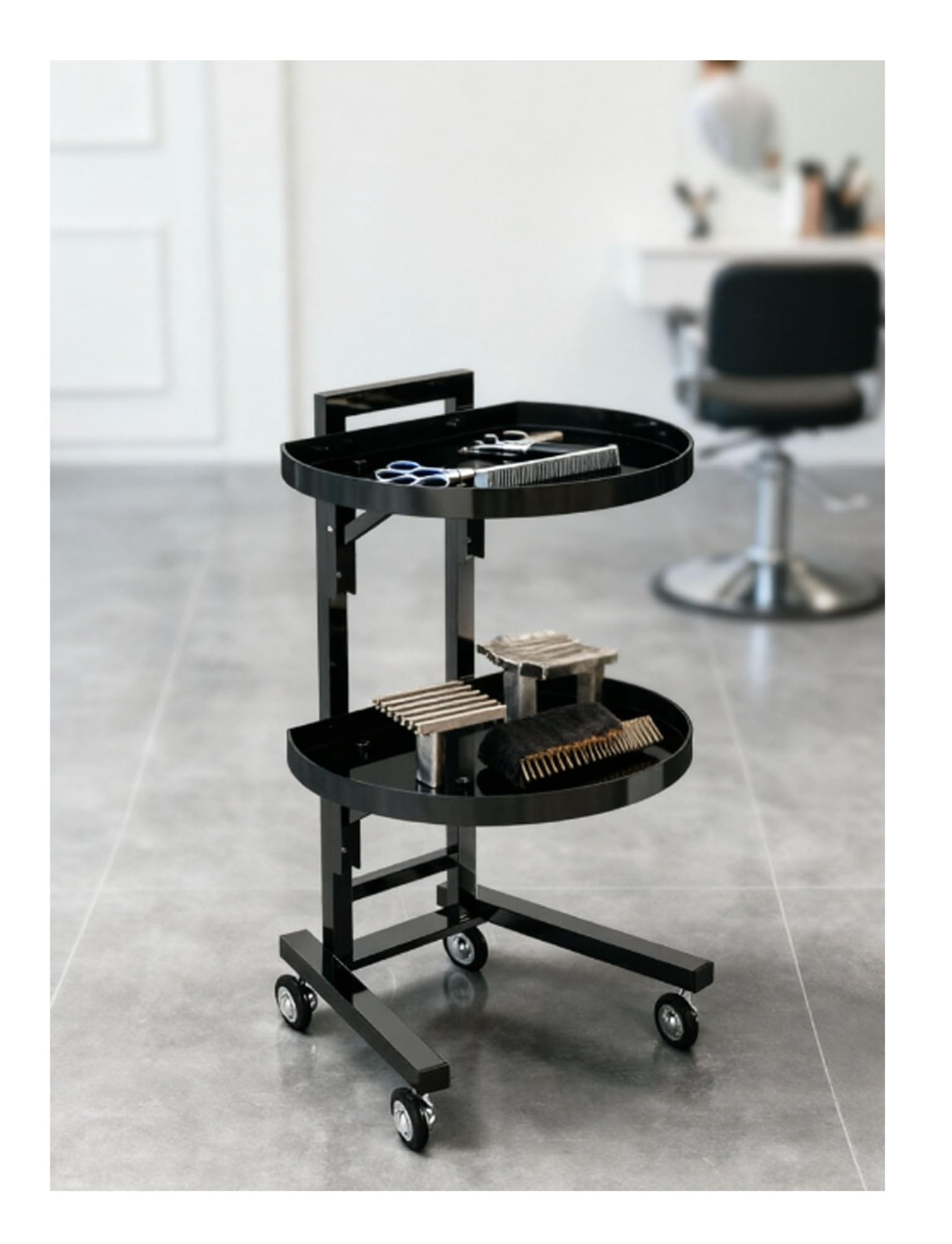 Chariot de salon pliable pour éliminer le désordre en cabine