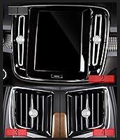 Vista 2 de 4 piezas de anillos de cubierta brillantes de cristal plateado con diamantes para perillas de interruptor de control de clima de aire acondicionado