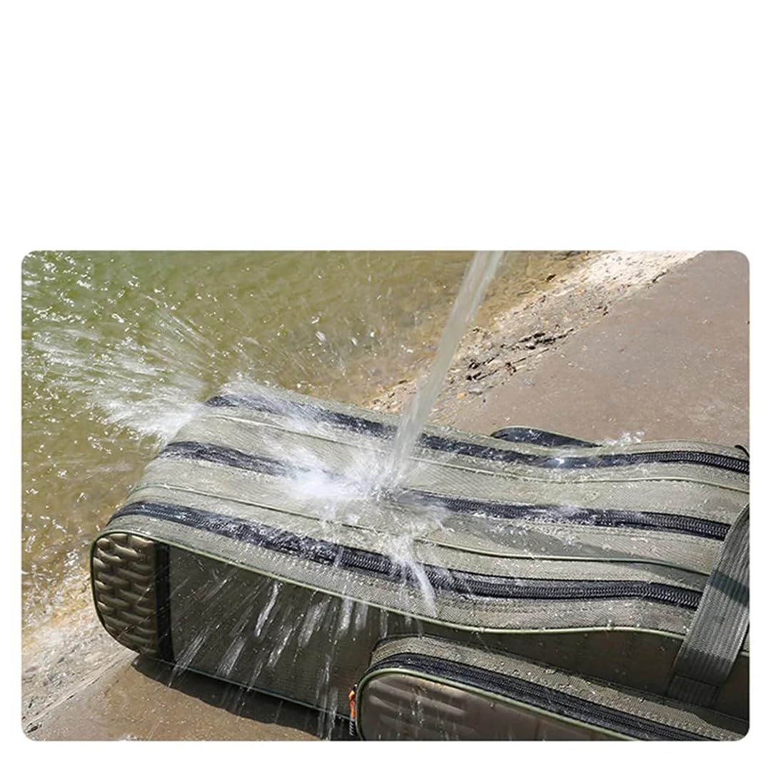 Suwequest 70-130 cm torba na sprzęt wędkarski torba na wędkę lekka duża pojemność wodoodporna wielofunkcyjna torba na sprzęt wędkarski, 4 warstwy, 30L