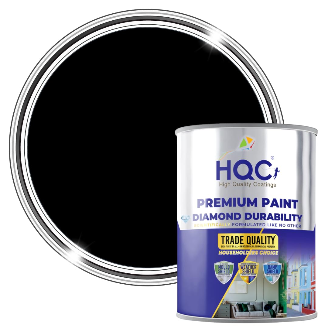 Hqc Blackboard & Chalkboard PaintEasy CleanWritable & Erasable SurfaceBlack1L from B&Q