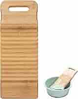 Tavola Per Lavare A Mano In Bambù - Lavatoio Ecologico Per Bucato, Anti-Scadimento, 3 Misure - Foto 5