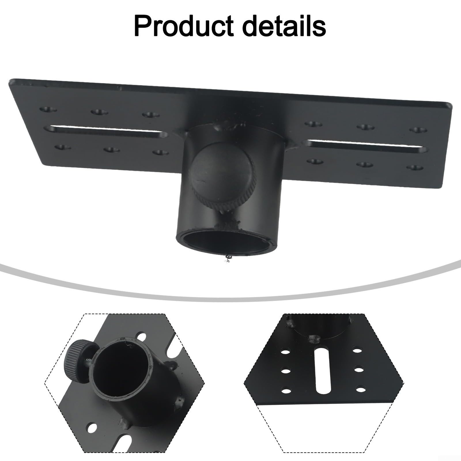 Adaptateur de support de haut-parleur réglable de 35 mm pour équipement DJ avec design en métal robuste