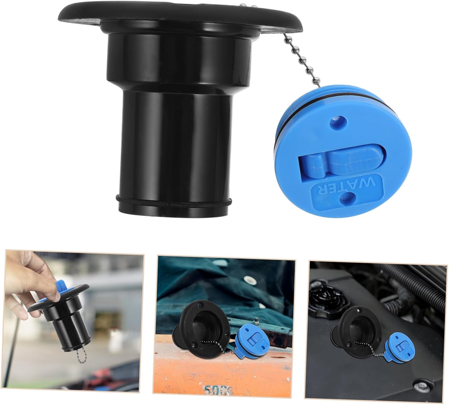Gas Cap Rv Fresh Water Tank Repair Kit Yacht Water Inlet Boat Gas Tank Cap Plastic for Rv Boating