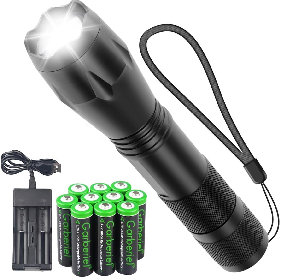 Lampes De Poche Led Rechargeables À Lumens Élevés, Puissantes Lampes De