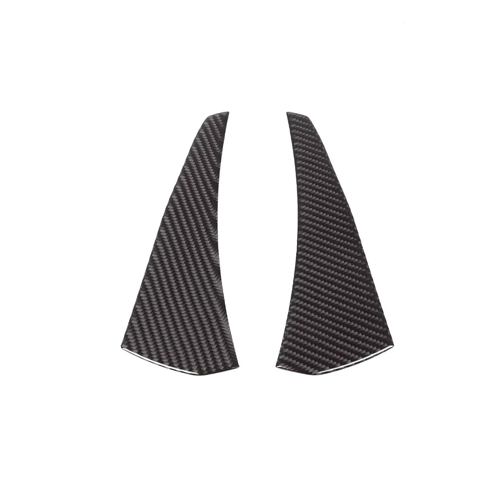 for BMW for 3 Series for E90 2005-2012 Car Rear Exhaust Vent Side Decorative Sticker Soft Carbon Fiber Interior Interior Trim Cover Panel(Soft Carbon Fiber)