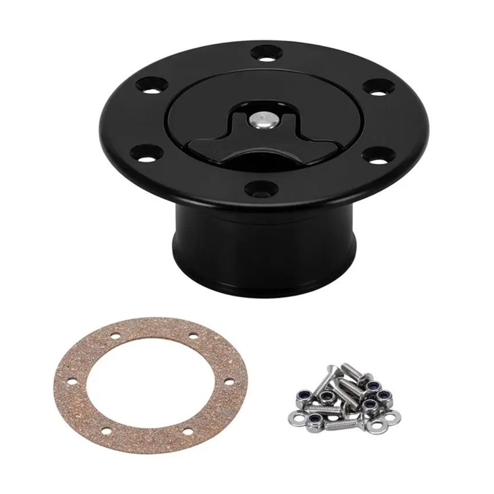 Tapa De Depósito Anti-sobresalto Aluminio Mecanizado Para Celda Combustible/Purga 6 Orificios Fijación Diámetro Interno 35,5mm Tapón Gasolina Para Coche