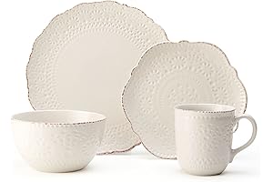 Pfaltzgraff Chateau Cream 16-Piece Farmhouse Dishes Set for 8