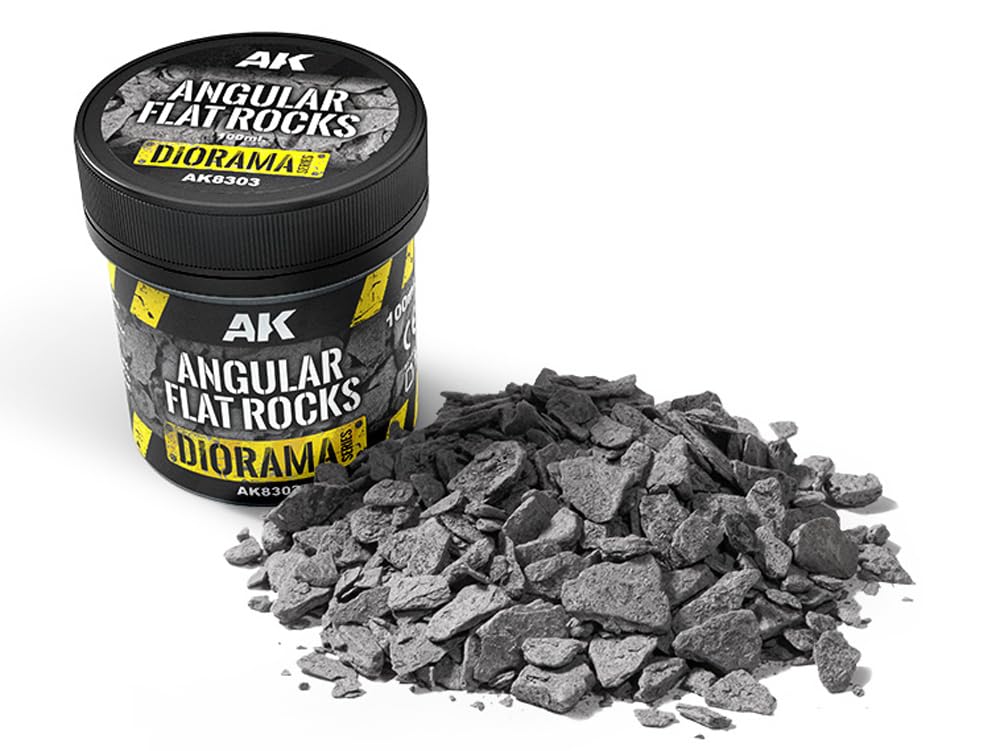 Ak Interactive Ak Diorama Ak8303 Angular Flat Rocks (100Ml)